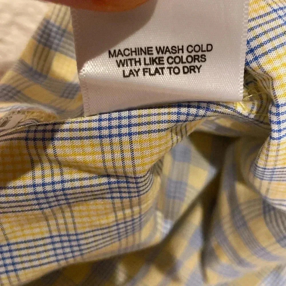 A Shirt Thing Penelope Yellow Check Shirt - Picture 8 of 8